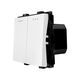 Modul intrerupator dublu, alb, Luxion