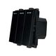 Modul intrerupator triplu, negru, Luxion
