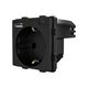 Modul priza Schuko +USB A/C, negru, Luxion