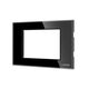 Rama decorativa aparataj modular Luxion, cu rama de fixare, 3M, negru, sticla, Luxion, LXI-GF003B