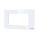Rama decorativa aparataj modular Luxion, cu rama de fixare, 4M, alb, sticla, Luxion, LXI-GF004W