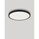 Plafoniera LED Nova Luce Cerium, 24W, CCT 2700/3000/3500/4000/6500K, 2040 lumeni, D29 cm, negru, on/off