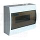 Tablou electric ABS, 12 module, aplicat, Tracon, IP40, cu usa transparenta, EDFK-12/1