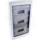 Tablou electric ABS, 36 module, 3X12, aplicat, Tracon, IP40, cu usa transparenta, EDFKS-12/3
