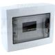 Tablou electric ABS, 8 module, aplicat, Tracon, IP40, cu usa transparenta, EDFKS-8/1