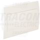 Tablou electric ABS, 12 module, incastrat, Tracon, IP40, cu usa mata, EDSN-12/1