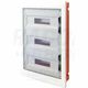 Tablou electric ABS, 36 module, 3X12, incastrat, Tracon, IP40, cu usa transparenta, EDSS-12/3
